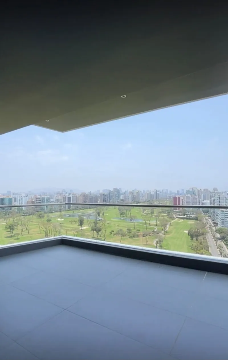 Terraza con vista al golf