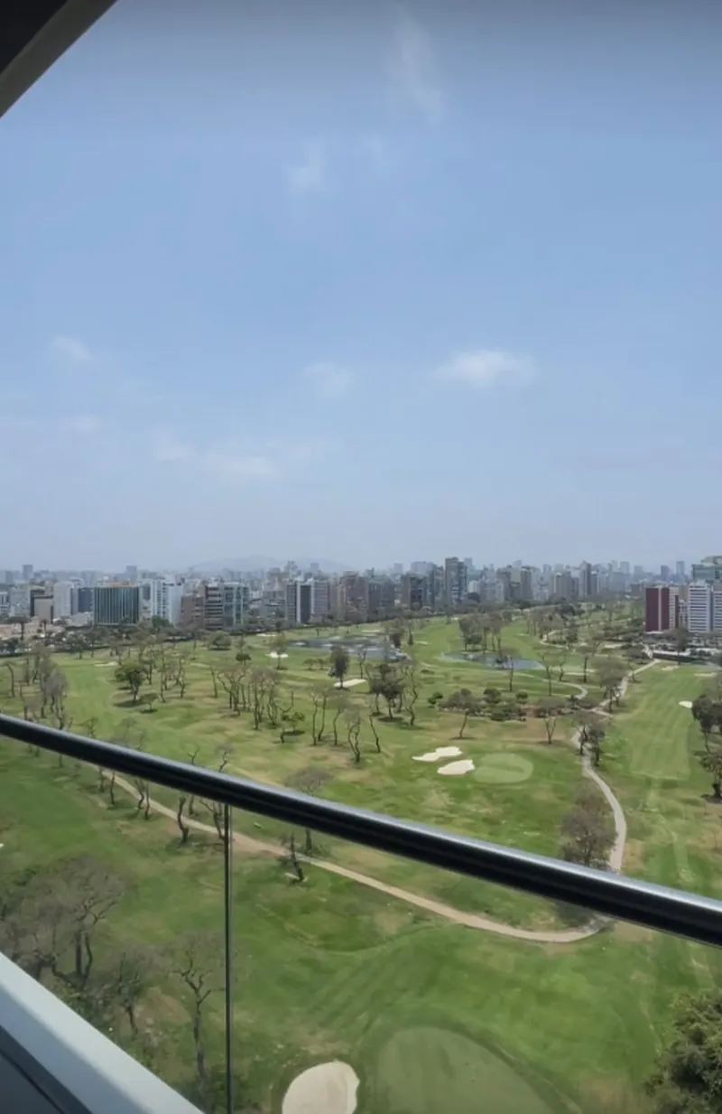 Vista al golf desde la terraza