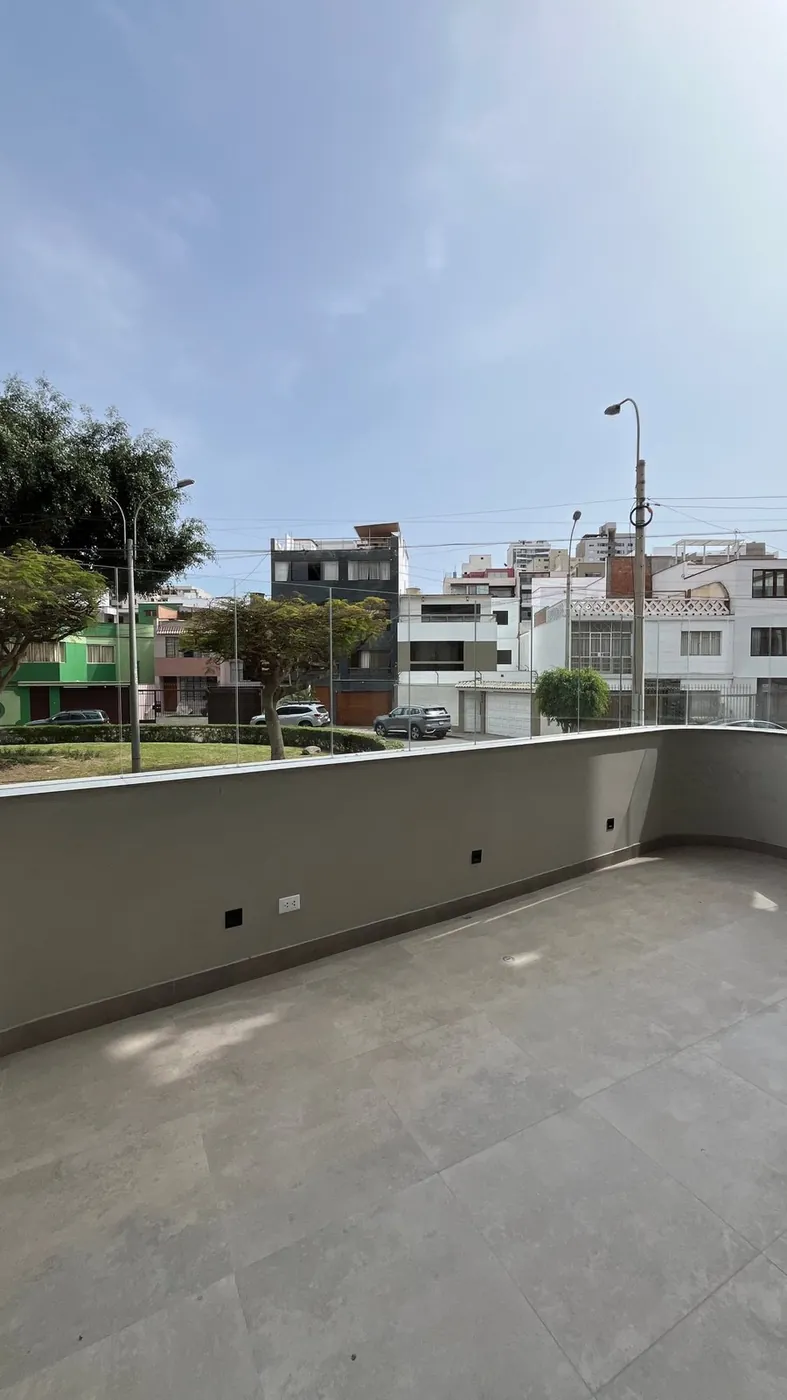 Terraza con vista al parque