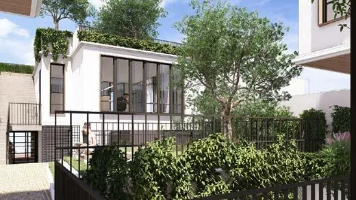 Áreas verdes del condominio
